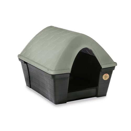 ARQUIVET ECOLINE - Abri de chien moyen 82 x 68 x 62 cm, avec au moins 98 % de plastique recyclé