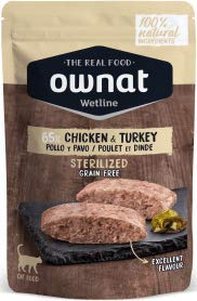 Ownat Cat Wet Sterilized Poulet & Turkey 85 g 1020 g