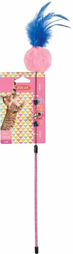Zolux Jeux Chat Canne Pompom Coloris Divers 1 Unité