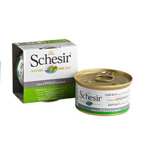 Schesir Natural Filet de poulet | 24 x 85 g de nourriture humide pour chat