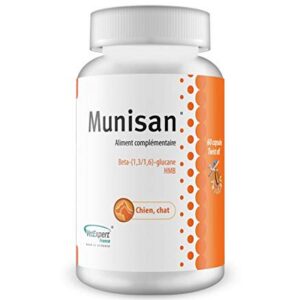 Hippocampe Caen Munisan Aliment Complémentaire Stimule l'Immunité Chien Chat 15 Capsules