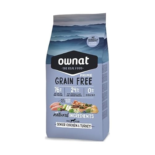 Ownat Croquettes Prime sans Céréales Senior Chicken/Turkey