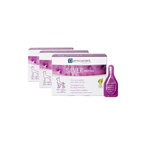 DERMOSCENT Silver Spot Chien et Chat 0-10 kg 4 pipettes