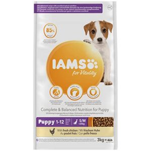 Alternative view of IAMS Puppy Small Medium Complete Dry Dog Food Chicken 3kg - For Healthy Growth