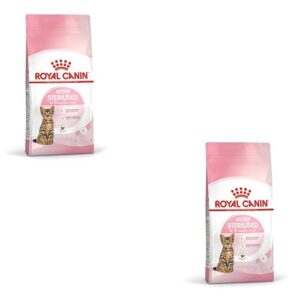 Royal Canin Kitten Sterilised | Pack Double | 2 x 400 g | Aliment Complet pour Chats | Spécialement conçu pour Les Chats castrés en Pleine Croissance, de 6 à 12 Mois
