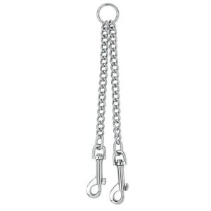 Zolux Laisse Chien pour Promener 2 Chiens. Chaîne Coupleur. Dimensions : 1 x 4.5 x 34 cm