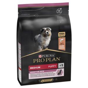 Alternative view of PRO PLAN Medium Puppy Sensitive Skin Dry Dog Food with Salmon 3kg , Packaging May Vary