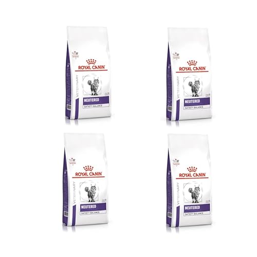 Royal Canin NEUTERED Satiety Balance pour Chats | Pack de 4 | 4 x 400 g | Aliment Complet pour Chats Adultes stérilisés | Peut Aider à Maintenir Un Poids idéal