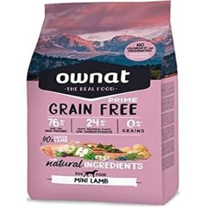 Ownat Croquettes Prime sans Céréales Mini Lamb 3KG