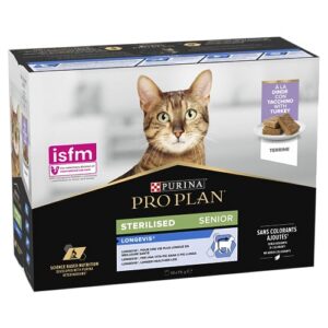 Alternative view of PRO PLAN Senior 7+ LONGEVIS Mousse Dinde 75g - Lot de 4