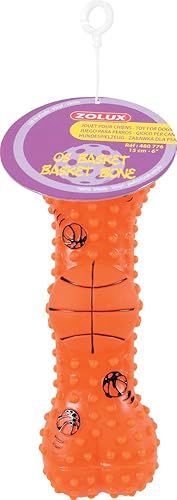 Zolux Jouet Os Basket en Vinyle pour Chien 5 x 4 x 15 cm