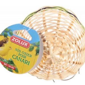 Zolux Nid Canaris Osier Garni pour Oiseau