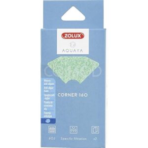 Zolux - Filtre pour Pompe Corner 160, Filtre CO 160 D Mousse Anti-algues x 2. pour Aquarium. - ZO-330235