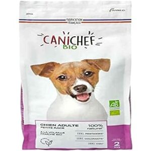 CANICHEF - Croquettes pour chiens adultes (petites races) - riche en volaille et au riz - 2kg