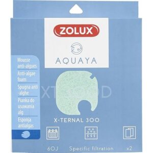 Zolux - Filtre pour Pompe x-ternal 300, Filtre XT 300 D Mousse Anti-algues x 2. pour Aquarium. - ZO-330250