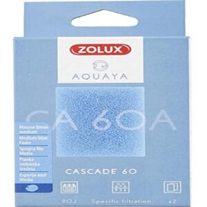 Zolux - Filtre pour Pompe Corner 60, Filtre CA 60 A Mousse Bleue Medium x2. pour Aquarium. -