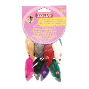 Alternative view of Zolux Pack de 8 Jouets Souris Fourrure pour Chat