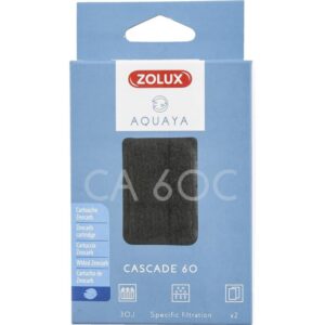 Zolux - Filtre pour Pompe Corner 60, Filtre CA 60 C Cartouche zeocarb x 2. pour Aquarium. -