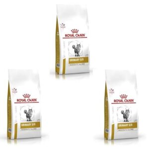 Royal Canin Veterinary Urinary S/O Moderate Calorie — Paquete Triple — 3 x 400 g — Nourriture sèche
