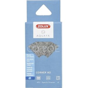 Zolux - Filtre pour Pompe Corner 80, Filtre CO 80 E Mousse Anti-nitrates x 2. pour Aquarium. - ZO-330224
