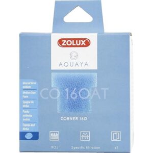 Zolux - Filtre pour Pompe Corner 160, Filtre CO 160 at Mousse Bleue Medium x1. pour Aquarium. - ZO-330232