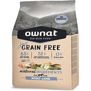 Ownat Just Grain Free Chien Adulte Agneau 14kg