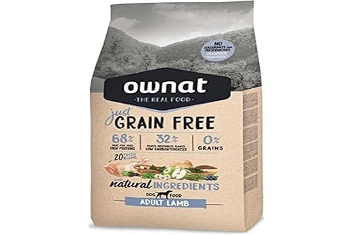 Ownat Just Grain Free Chien Adulte Agneau 14kg