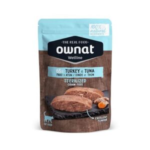 Ownat Cat Wet Sterilized Turkey & Tuna 85G 1020 g
