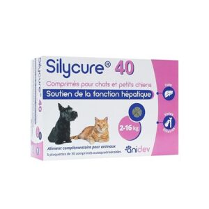 Anidev - Silycure 40mg - Soutien Hépatique Chien & Chat - 150 Capsules