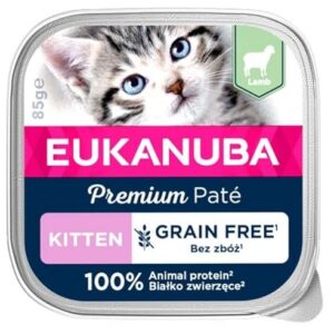 Eukanuba chaton pâté agneau sans céréales barquette 85gr