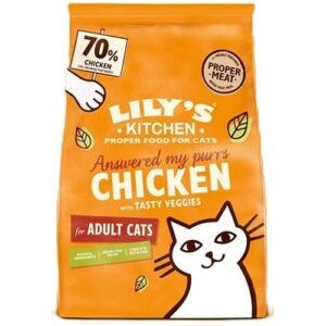 Lily's Kitchen Croquettes Complètes et Naturelles pour Chat au Poulet - Delicious Chicken (4 kg)