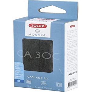 Zolux - Filtre pour Pompe Corner 30, Filtre CA 30 C Cartouche zeocarb x 2. pour Aquarium. -