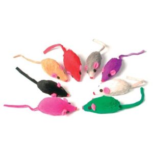 Zolux Pack de 8 Jouets Souris Fourrure pour Chat