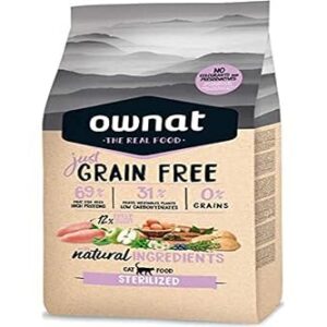 Ownat Aliment Sec pour Chats stérilisés – 3 kg