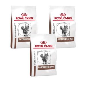 Royal Canin Veterinary Gastrointestinal Feline — Pack de 3 — 3 x 400 g — Nourriture sèche pour