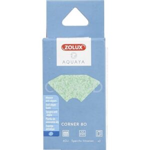 Zolux - Filtre pour Pompe Corner 80, Filtre CO 80 D Mousse Anti-algues x 2. pour Aquarium. - ZO-330225