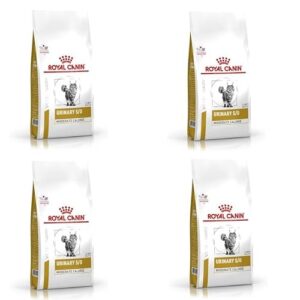 ROYAL CANIN Veterinary Urinary S/O Moderate Calorie | Pack de 4 | 4 x 400 g | Croquettes pour Chats | pour Soutenir Contre Les Cristaux de Struvite | Teneur énergétique modérée
