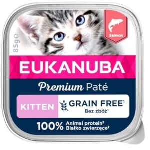 Eukanuba chaton pâté saumon sans céréales barquette 85gr