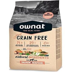 Ownat Croquettes Just sans Céréales Salmon/Seafood - 14 kg