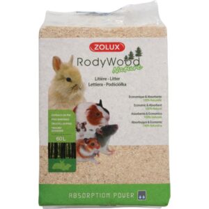 Zolux Rodywood Nature Litière pour rongeurs, 60 L
