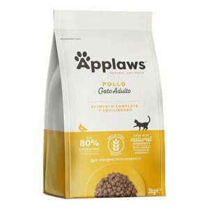 Applaws Complete Natural Grain Free Chicken Flavour Dry Cat Food for Adult Cats - Sac refermable de