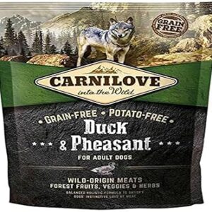 Carnilove Croquettes pour Chien Canard Faisan sans Céréales/Pommes de Terre