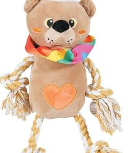 Zolux Rope Ours Circus Jouet Peluche pour Chien 11 x 21,5 x 42 cm