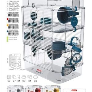 Alternative view of Zolux Cage pour Hamster, Souris, Gerbille ''RODY 3'' Trio 1 Unité (Lot de 1)