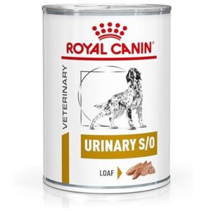 Royal Canin Veterinary Urinary S/O — 12 x 410 g — Aliment complet diététique pour chiens adultes