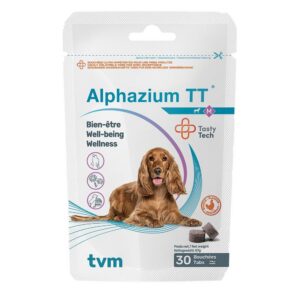 TVM Alphazium TT — 30 unités — Taille M - pour Chiens de Taille Moyenne — Complément Alimentaire