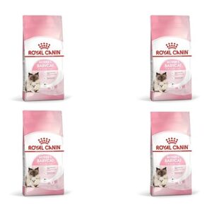 Royal Canin Mother & Babycat | Pack de 4 | 4 x 400 g | Aliments secs pour Chats | Spécialement conçu pour Le Chat et Ses Chatons | pour renforcer Les défenses immunitaires Naturelles