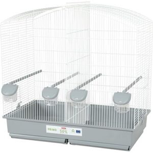 zolux - Cage Familly Blanche Gris 70 x 40 x 70cm de Hauteur pour Oiseaux