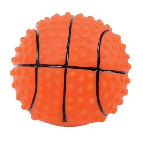 Zolux Jouet Balle de Basket pour Chien en Vinyle Diamètre 7,6 cm