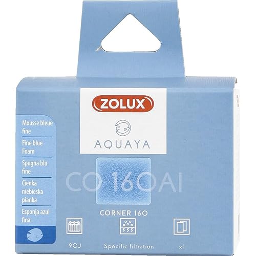 Zolux - Filtre pour Pompe Corner 160, Filtre CO 160 Al Mousse Bleue Fine x1. pour Aquarium. - ZO-330253